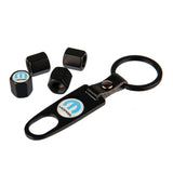 4pcs/set Chrysler Mopar Car Air Valve Stem Cap Auto Tyre Valve Covers with Keychain