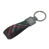 Audi Car Logo Oxford Webbing Keychain Keyring Pendant