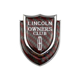 Lincoln Shield Carbon Fiber Car Rear Sticker Window Emblem Badge Decal
