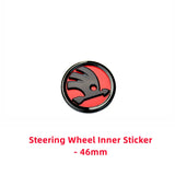 80/90mm ABS Skoda Car Front Hood Emblem Rear Badge Sticker Steering Wheel Decal