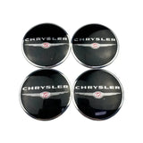 4pcs/set 56mm Chrysler Car Wheel Center Hub Cap Sticker Decal