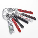 Ford ECOBOOST Logo Metal Car Keychain Keyring