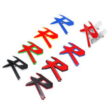Car Front Grille Sticker Auto Body Side Decal Badge R Logo for Honda Crosstour Odyssey Insight Elysion CRZ Vezel City Civic