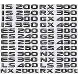 ABS Car Letters Rear Trunk Badge Emblem Sticker for Lexus