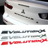 Mitsubishi EVOLUTION X ABS Car Rear Sticker Decal Trunk Emblem Badge