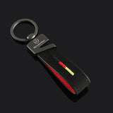 Mercedes Benz Suede Car Keychain Holder Keyring Pandant
