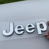 Jeep ABS Car Front Hood Emblem Badge Body Side Sticker Rear Decal