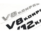 Mercedes Benz V6 V8 V12 KOMPRESSOR ABS Car Rear Sticker