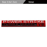 Ford Power Stroke Diesel V8 Metal Car Rear Sticker Auto Body Emblem Badge Decal