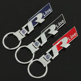 Volkswagen VW Rline Logo Metal Car Keychain Key Ring Holder Pendant