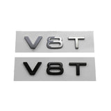 Audi V6T V8T ABS Car Rear Sticker Trunk Emblem Badge Decal