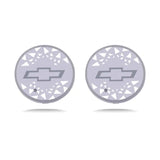 2pcs Chevrolet Logo Car Water Coasters 7-color LED Light Cup Mat Holder
