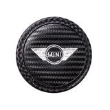 2pcs/set MINI Cooper Carbon Fiber Car Water Coaster Non-slip Mat