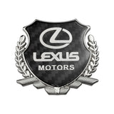 Lexus Metal Carbon Fiber Car Rear Sticker Shield Trunk Emblem Badge Decal