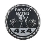 Jeep 4X4 Round Alloy Car Body Side Emblem Badge Rear Sticker Decal