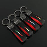 Honda UR-V Logo Suede Car Keychain Pendant Key Chain Holder