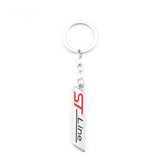Ford ST Line Logo Metal Car Keychain Keyring