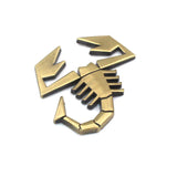 Abarth Scorpion Logo Metal Car Body Sticker Auto Rear Emblem Badge Decal