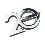 Peugeot 20th Anniversary Metal Car Body Sticker Decal Auto Front Grille Emblem Badge