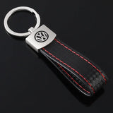 Volkswagen VW Carbon Fiber Car Keychain Pendant Key Chain Holder