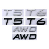 Volvo AWD T5 T6 Logo Metal Car Rear Sticker Emblem Badge Decal