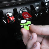 Silica Gel Car Interior Ornaments Auto Start Stop Button Cover Sticker Decoration for MINI Cooper F56 R50 R52 R53 R55 Countryman