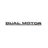 Tesla DUAL MOTOR Logo ABS Car Rear Sticker Emblem Badge Decal