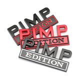 Jeep PIMP Edition Metal Car Front Grille Emblem Badge Auto Rear Sticker Decal