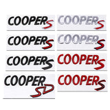 Metal Car Trunk Sticker Side Badge Emblem COOPER S COOPER D COOPER SD Logo for R50 R52 R53 R55 R56 F54 F55 F56 F60