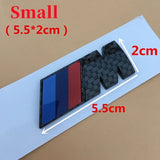 BMW M3 M5 M Power Real Carbon Car Rear Sticker Side Emblem Badge