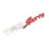 Metal Car Trunk Badge Rear Sticker for TRD Sports Logo Corolla Rav4 Prius Camry Highlander Yaris Auris Modified Decals