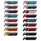 Hyundai N Line Logo Metal Car Front Hood Grille Emblem Badge Decal