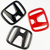 Car Front Grille Rear Trunk Emblem Badge Steering Wheel Sticker for Honda