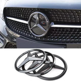 18.8cm ABS Car Front Grille Center Badge Cover for Mercedes Benz W204 W205 W210 W211 W212 W213 C E Class GLA GLK ML GLC GLE