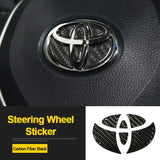 Epoxy Car Steering Wheel Emblem Decals Sticker for Toyota