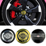 4pcs/set 56mm Chrysler Car Wheel Center Hub Cap Sticker Decal