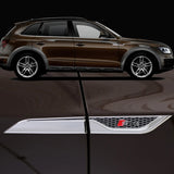 2pcs Audi Sline Car Bumper Strip Emblem Fender Side Protective Sticker