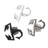 Abarth Scorpion Logo Metal Car Body Sticker Auto Rear Emblem Badge Decal