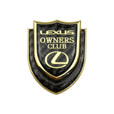Lexus Shield Carbon Fiber Car Rear Sticker Window Emblem Badge Decal