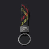 Audi Oxford Webbing Metal Car Keychain