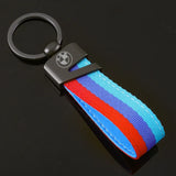 BMW Car Keychain Metal Nylon Webbing Keyring