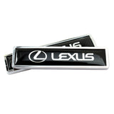 2pcs/set Lexus Logo Metal Car Side Sticker Auto Emblem Badge