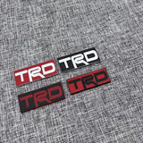 Metal Car Trunk Badge Rear Sticker for TRD Logo Corolla Rav4 Prius Camry Land Cruiser Highlander Yaris Auris Emblem Decal