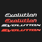 Mitsubishi EVOLUTION ABS Letter Car Rear Sticker Emblem Badge
