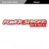 Ford Power Stroke Diesel V8 Metal Car Rear Sticker Auto Body Emblem Badge Decal