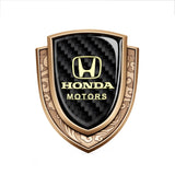 Honda Metal Carbon Fiber Shield Car Rear Sticker Auto Window Emblem Badge Decal