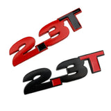 Ford 2.3T Logo Metal Car Rear Sticker Auto Body Emblem Badge Decal
