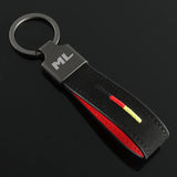 Mercedes Benz ML Logo Suede Car Keychian
