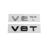 Audi V6T V8T ABS Car Rear Sticker Trunk Emblem Badge Decal