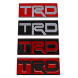 Metal Car Trunk Badge Rear Sticker for TRD Logo Corolla Rav4 Prius Camry Land Cruiser Highlander Yaris Auris Emblem Decal